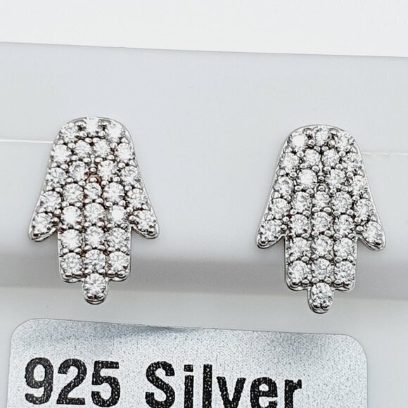 "925 sterling silver luxury CZ earrings for women/girls, Best for gift,RJUS2104 - Picture 9 of 9